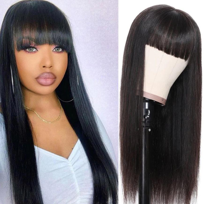 Natural Bangs Medium Long Hair