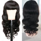 None lace wig human hair full mechanism headgear