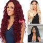 Wig Wine Red Corn Whisker Wig Black Small Curls