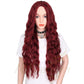 Wig Wine Red Corn Whisker Wig Black Small Curls