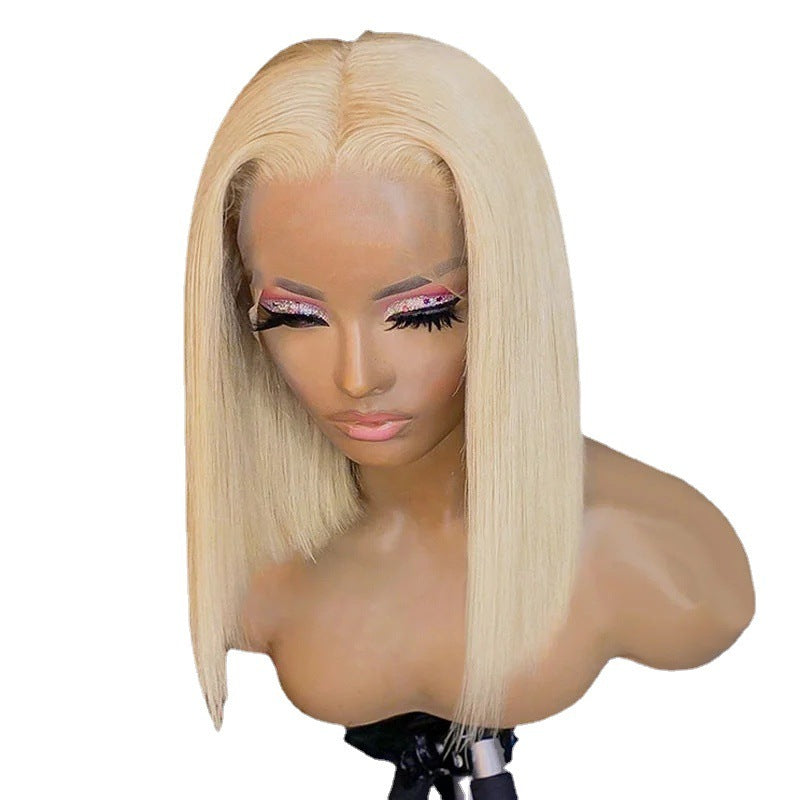 Women's Fashion T Shape Lace Wig Chemical Fiber Headgear