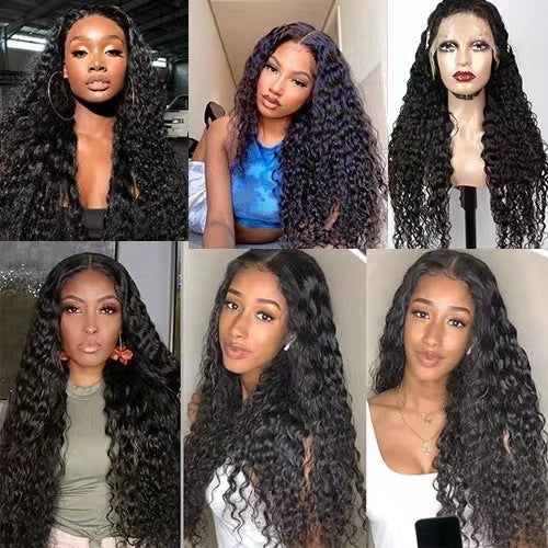 Women's Wigs With Small Curly Hair Front Lace