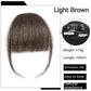 Natural Forehead Artificial Hair Straight Bangs Wig Set Seamless Invisible Wig Set