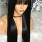 European And American Style Bangs Headgear Human Hair Wig Full Mechanism Headgear Fringe Wig