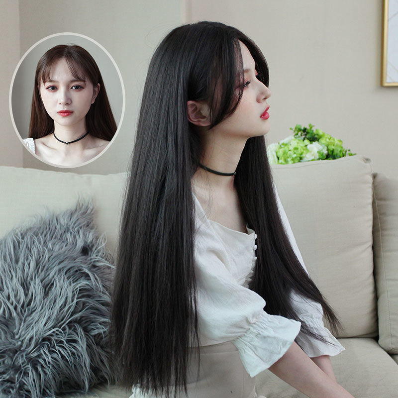 Female Long Hair Natural Full-head Wig