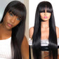 Natural Bangs Medium Long Hair