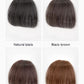 Natural Forehead Artificial Hair Straight Bangs Wig Set Seamless Invisible Wig Set