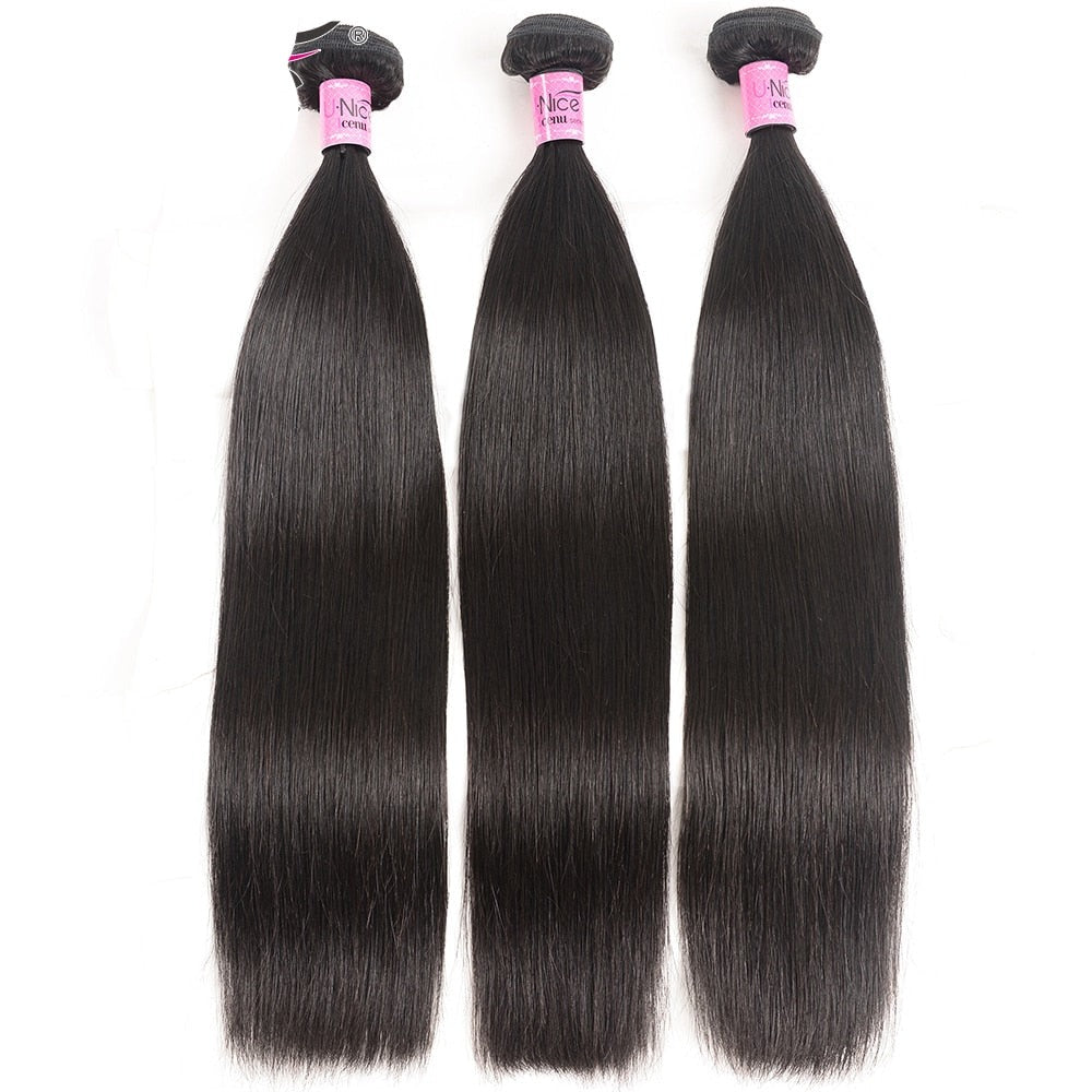 30 Inch Brazilian Bone Straight Hair Bundles