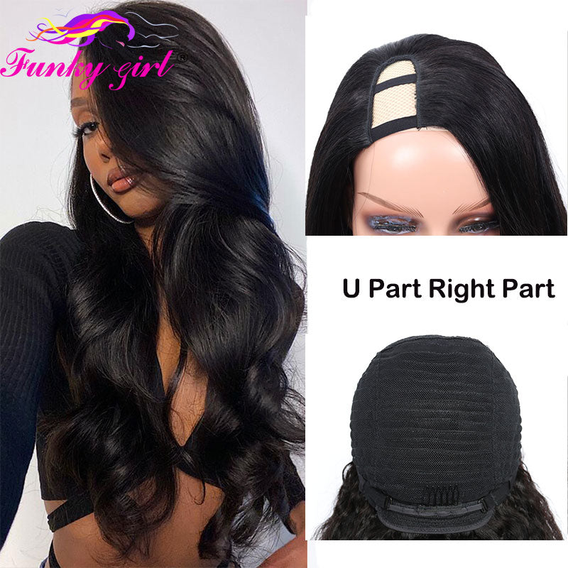 Body Wave U Part Wigs