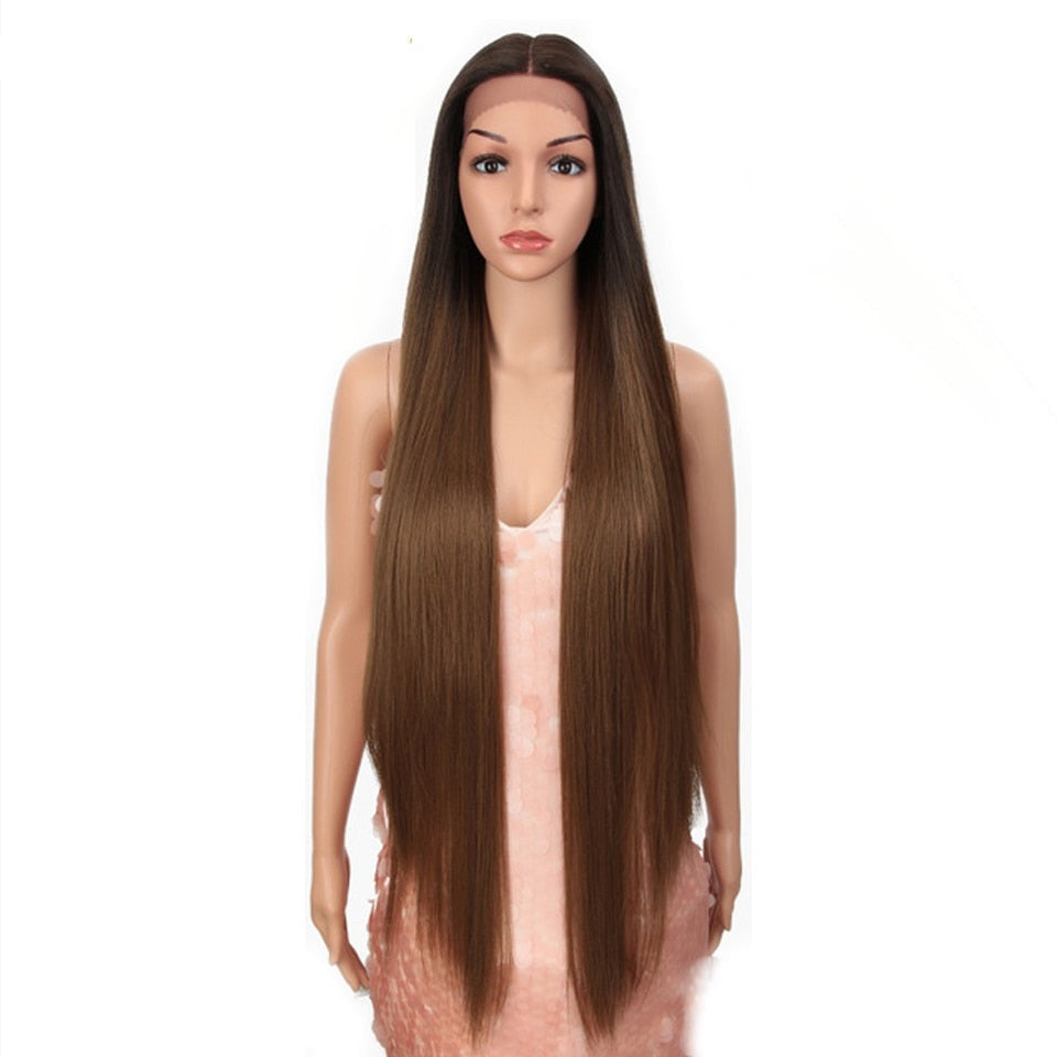 Deep Part Long Straight Wig