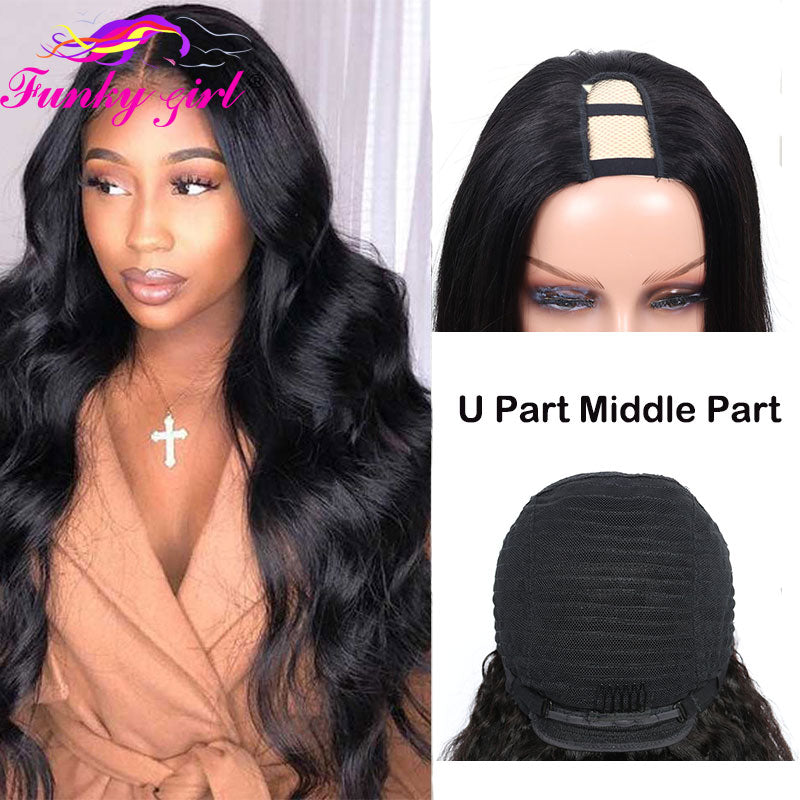 Body Wave U Part Wigs