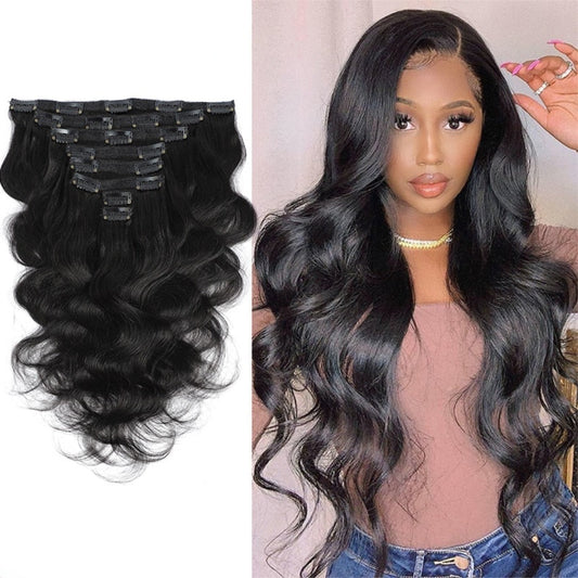 Brazilian Body Wave Clip In Remy Hair