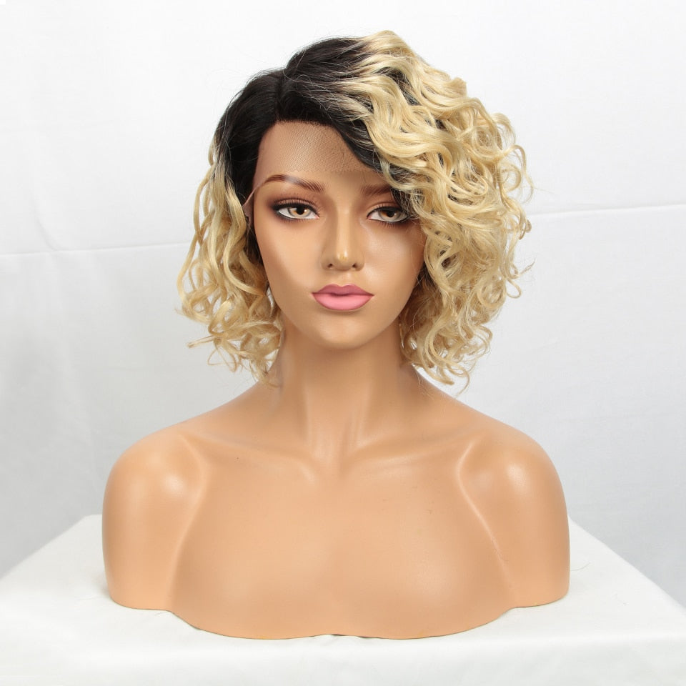 Brazilian Short Curly Bob Human Hair Wigs