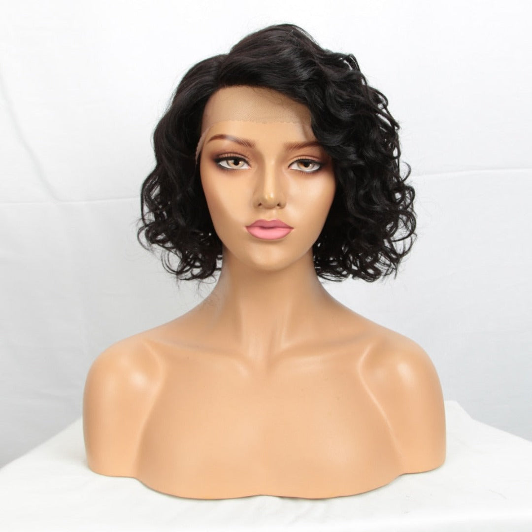 Brazilian Short Curly Bob Human Hair Wigs