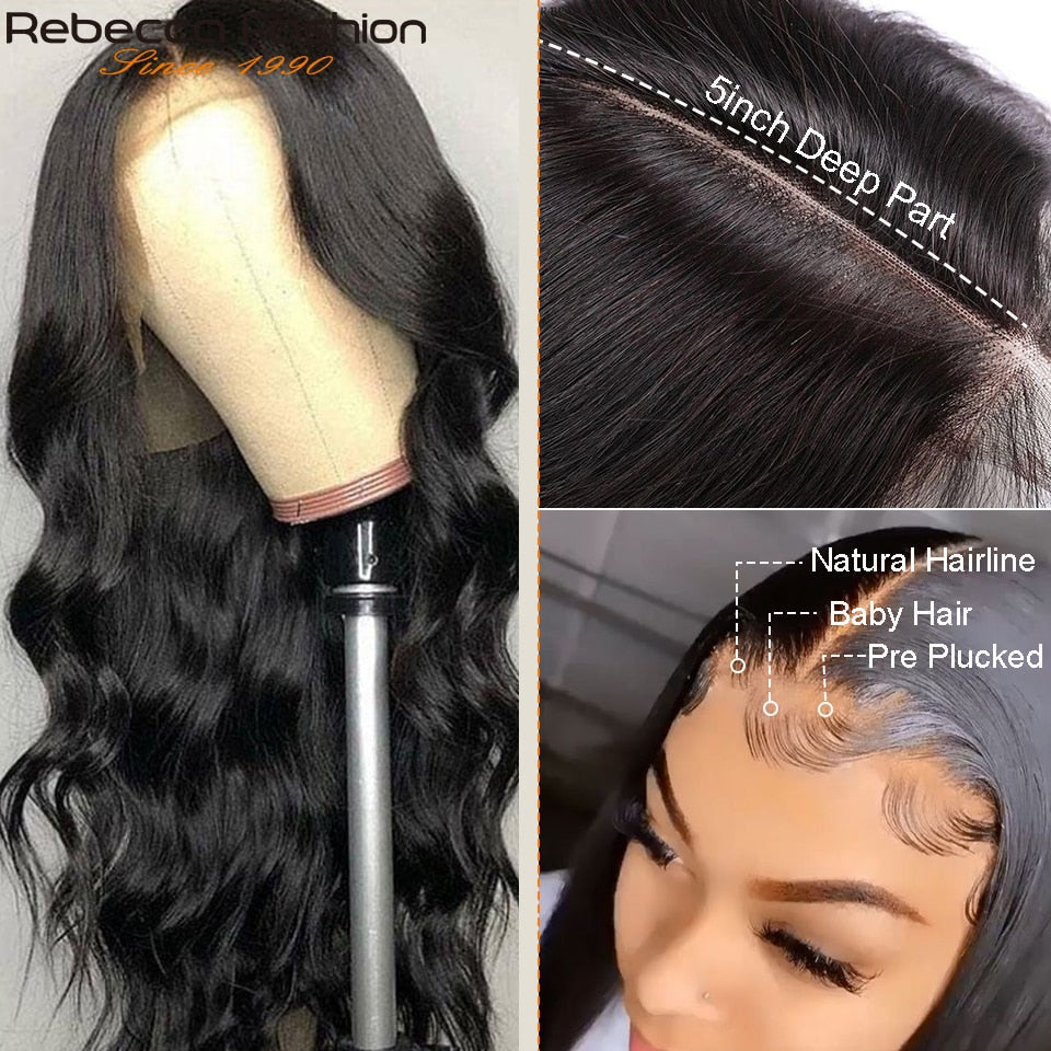 180D Transparent Lace Frontal Wig